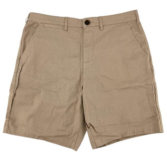JACHS New York | Men's Flat Front Shorts | Beige | Size 32 - Picture 1 of 2
